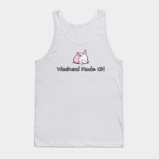 Cute Bunny Sleeping Weekend Mode Tank Top